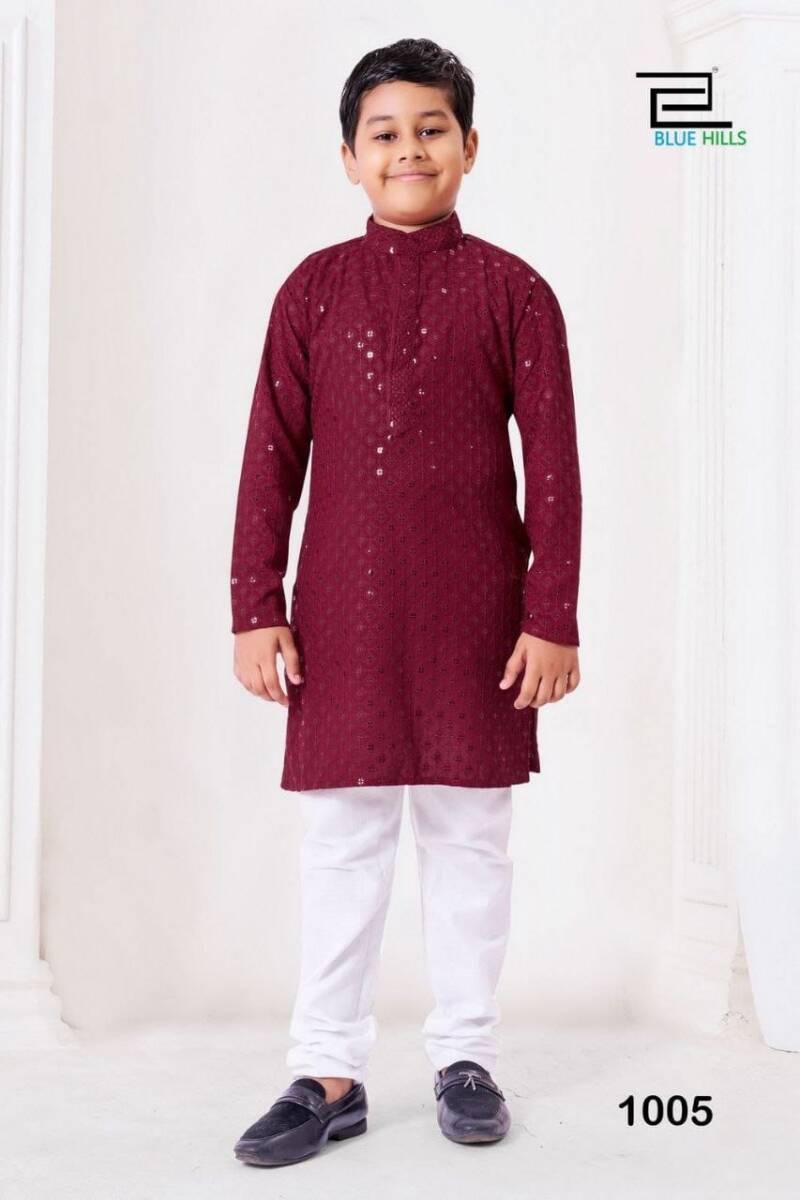 Kurta "Boys" Rouge bordeaux