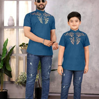 Combo "Père et fils" - Bleu