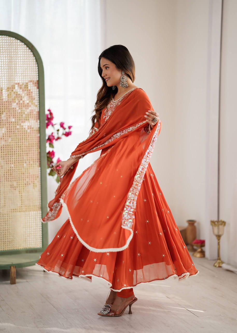 Anarkali Collection "Indrya" - Orange
