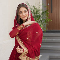 Anarkali Collection "Katalya" - Rouge bordeaux