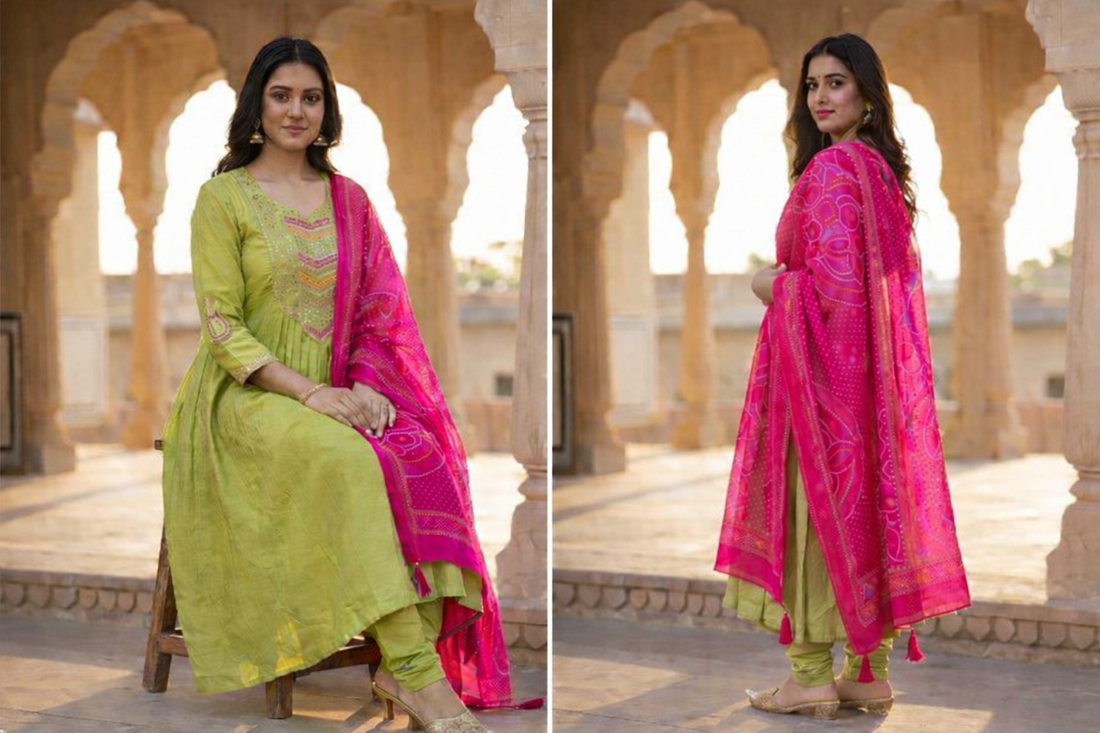 Anarkali Collection "Nythia" - Vert