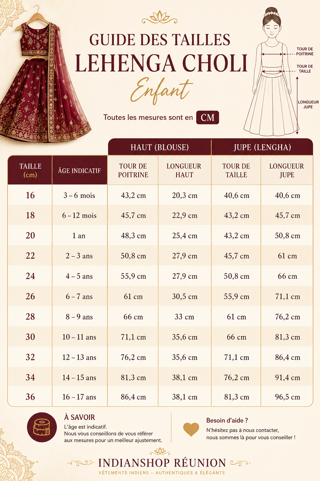 Lehenga Fille collection "Padmini"