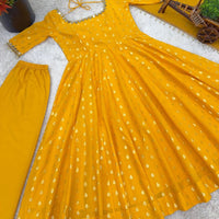 Anarkali  "Anju" - Jaune Safran