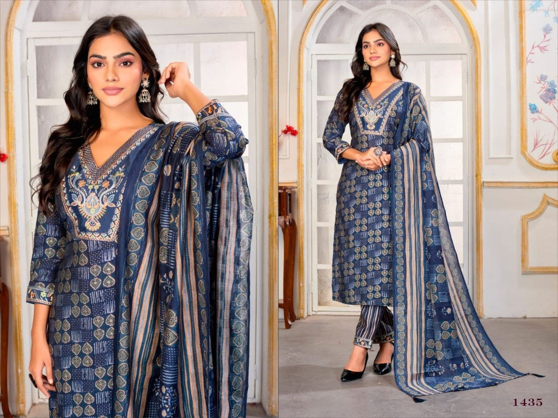 Punjabi "Gori" - Bleu marine