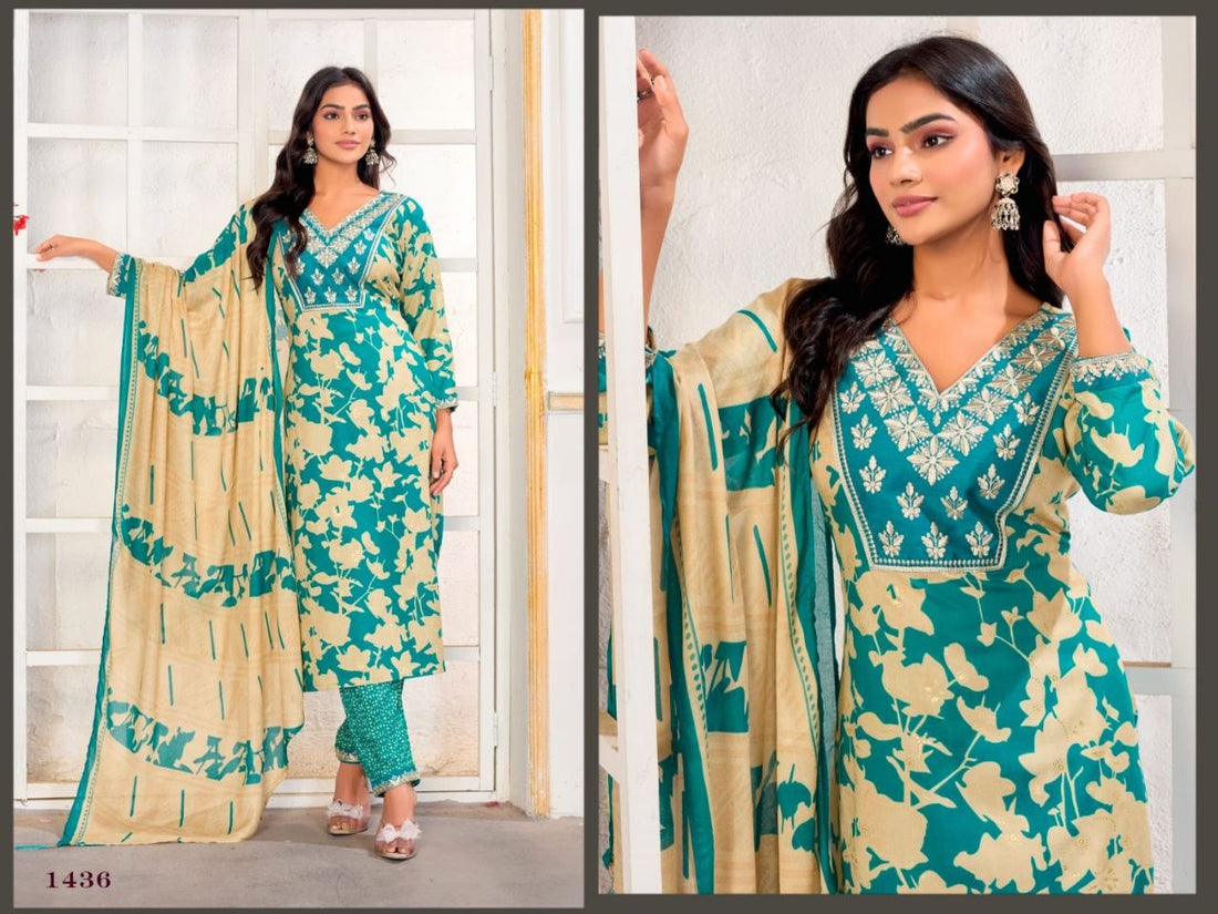 Punjabi "Gori" - Turquoise
