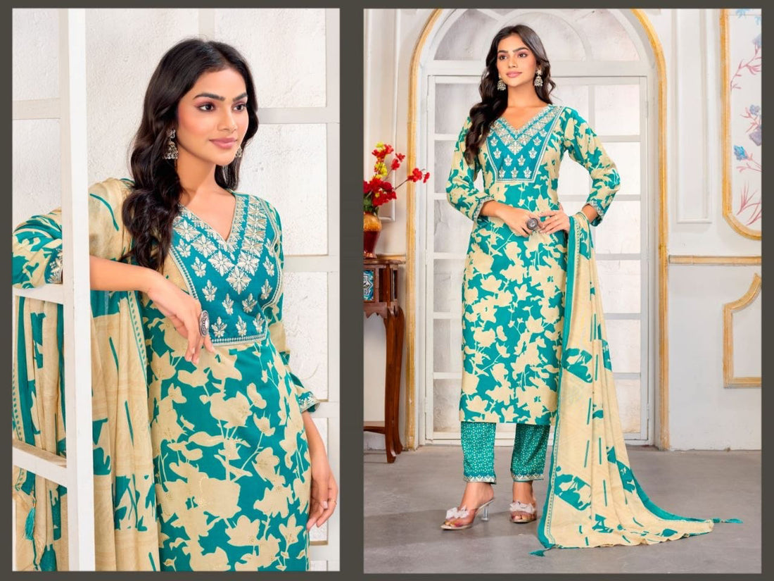 Punjabi "Gori" - Turquoise