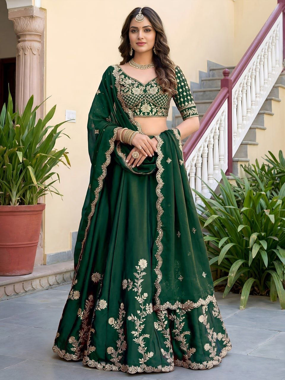 Lehenga collection "Dipriya" - Vert