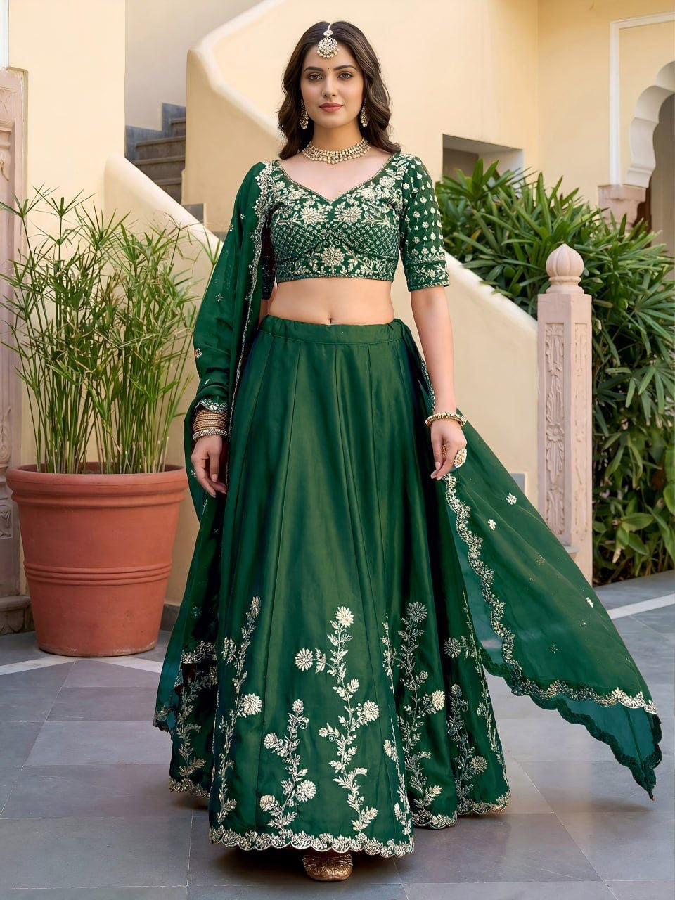 Lehenga collection "Dipriya" - Vert