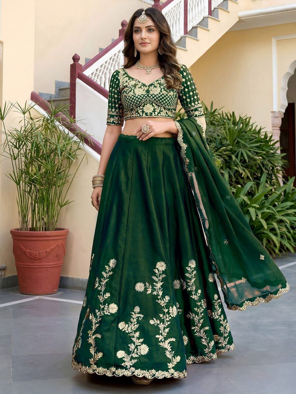 Lehenga collection "Dipriya" - Vert
