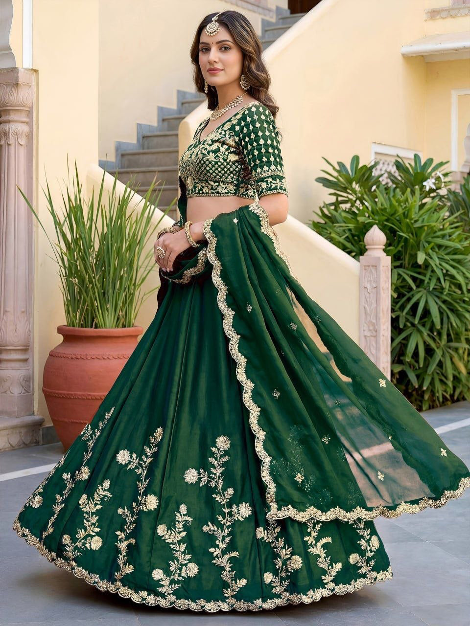Lehenga collection "Dipriya" - Vert