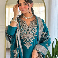 Punjabi "Allya" - Bleu indigo