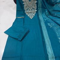 Punjabi "Allya" - Bleu indigo