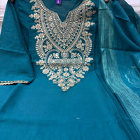 Punjabi "Allya" - Bleu indigo