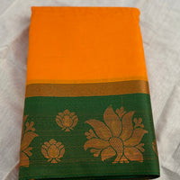 Sari Douneji - Jaune safran/vert