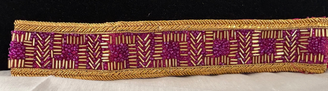 Ceinture sari prune