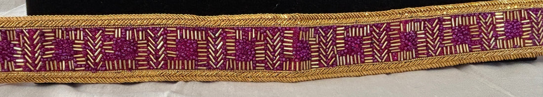 Ceinture sari prune