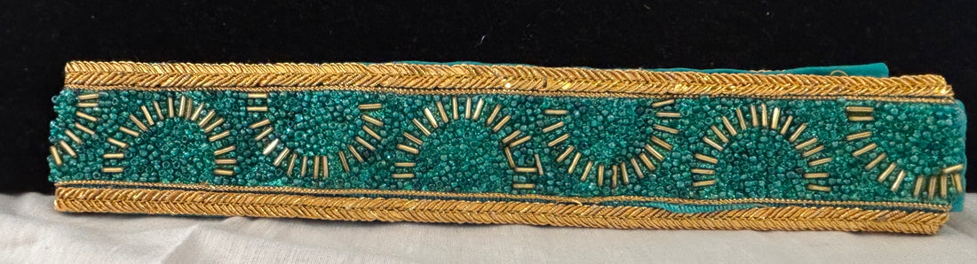 Ceinture sari turquoise