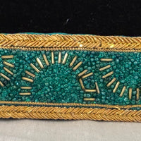 Ceinture sari turquoise