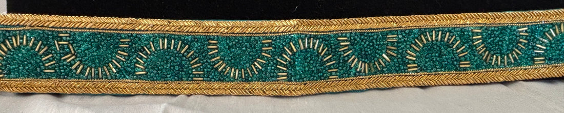 Ceinture sari turquoise