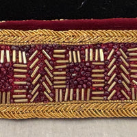Ceinture sari bordeaux