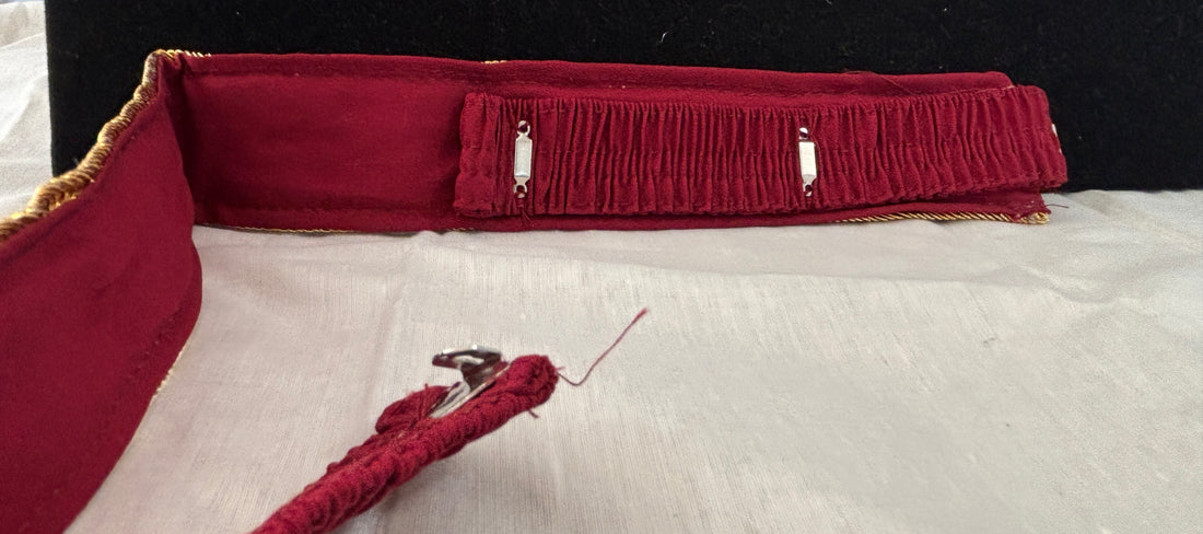 Ceinture sari bordeaux
