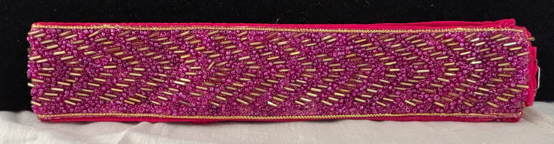 Ceinture sari rose
