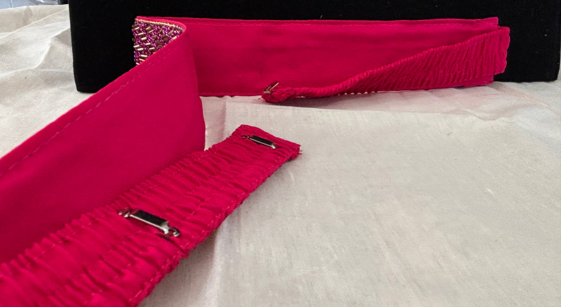 Ceinture sari rose