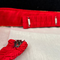 Ceinture sari rouge bordeaux motif 1