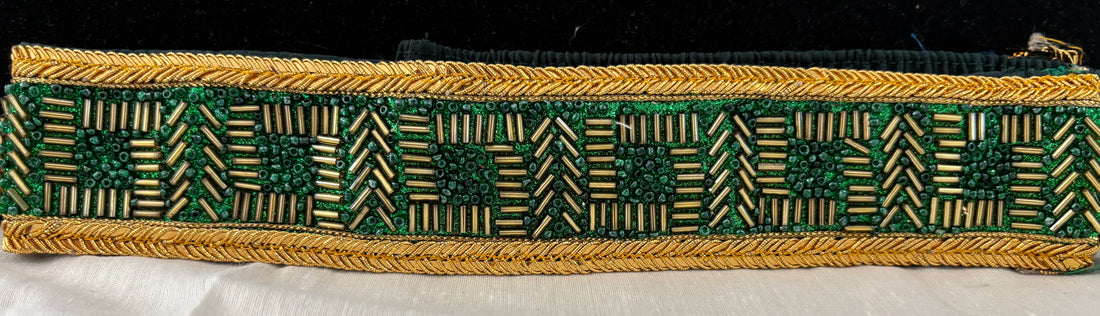 Ceinture sari vert
