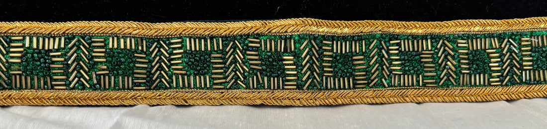 Ceinture sari vert