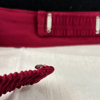 Ceinture sari rouge bordeaux motif 2