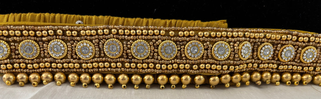 Ceinture sari doré motif 1