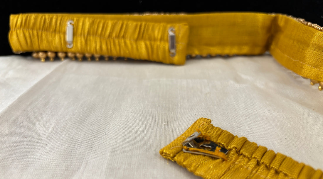Ceinture sari doré motif 1