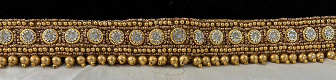 Ceinture sari doré motif 1
