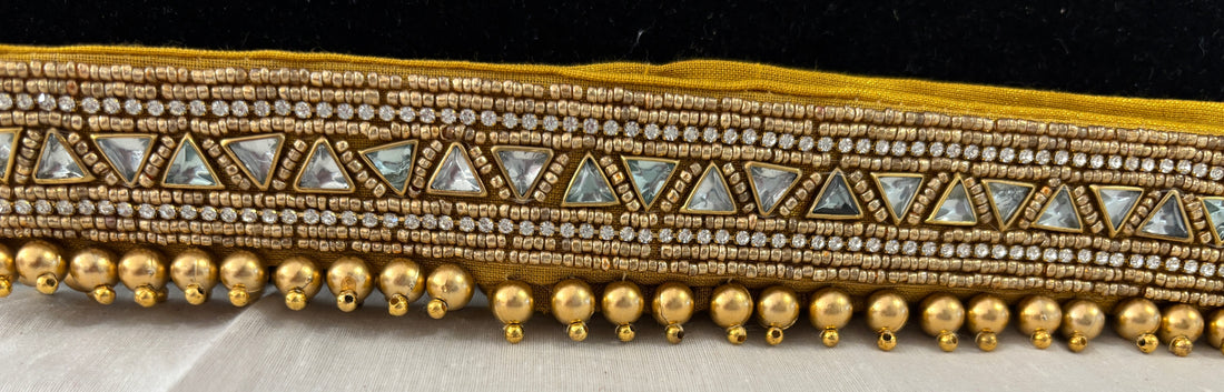 Ceinture sari doré motif 2