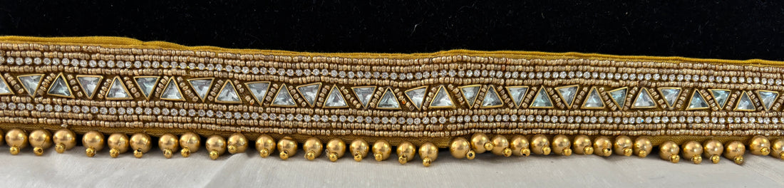 Ceinture sari doré motif 2