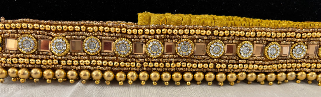 Ceinture sari doré design 1