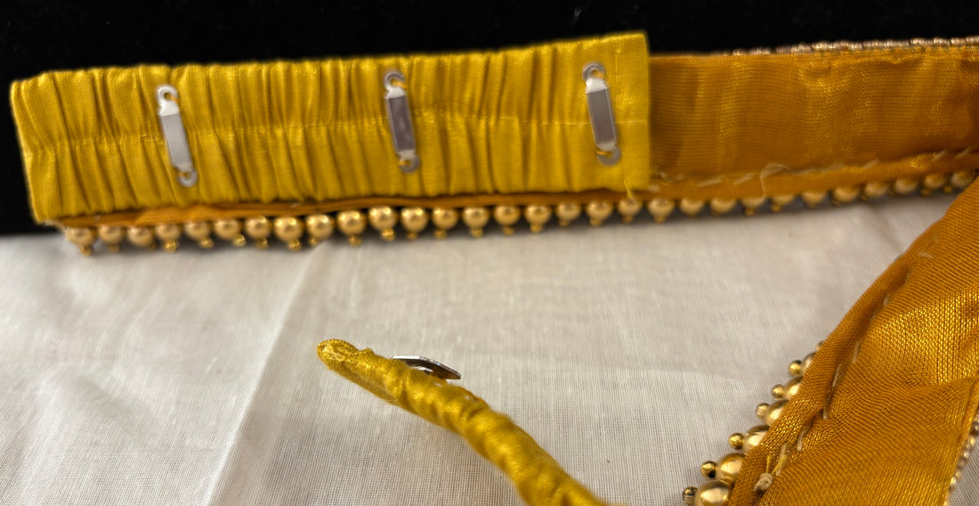 Ceinture sari doré design 1