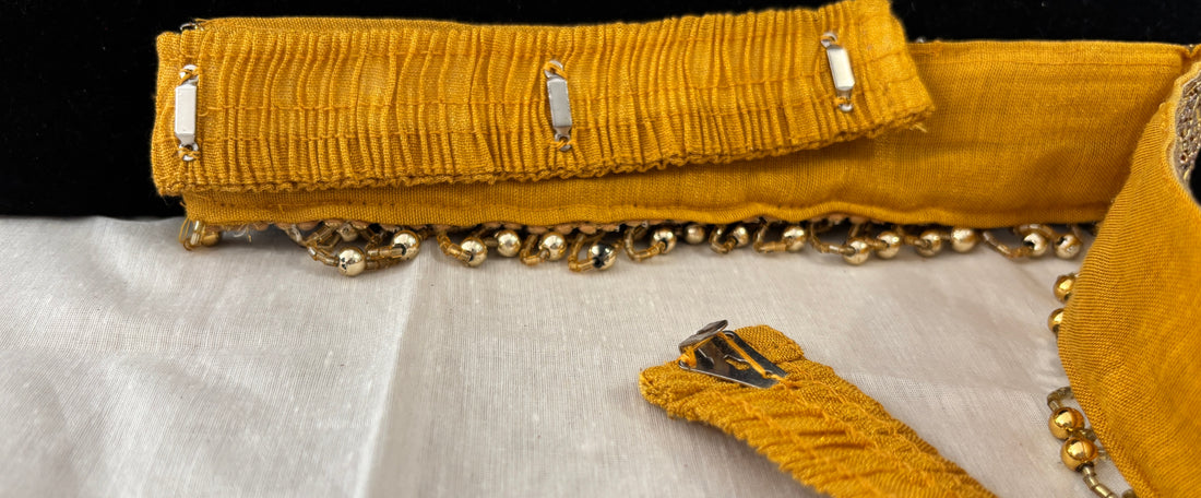 Ceinture sari doré motif 3