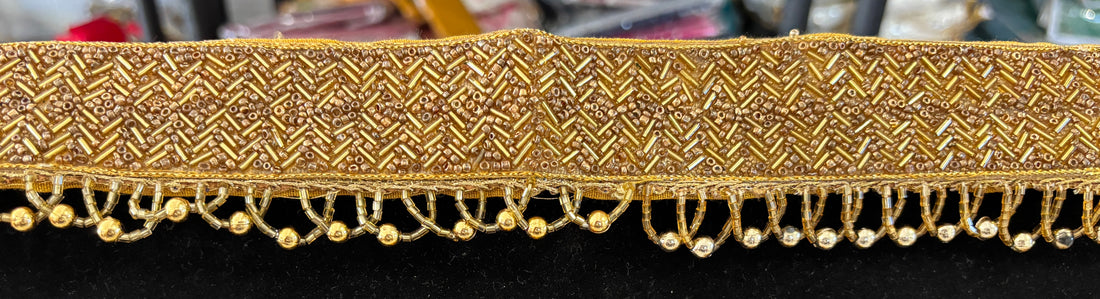 Ceinture sari doré motif 3