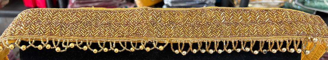 Ceinture sari doré motif 3