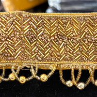 Ceinture sari doré motif 3