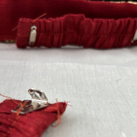 Ceinture sari rouge doré motif 2