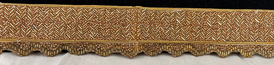 Ceinture sari doré motif 4