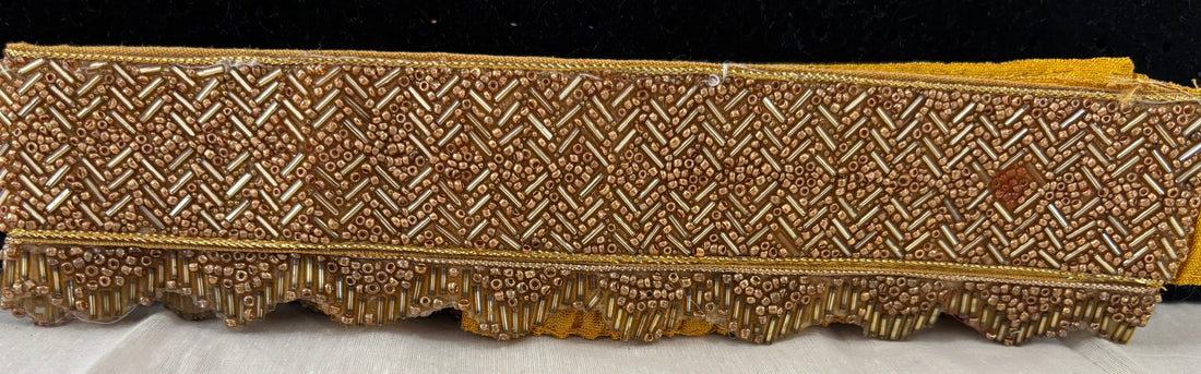 Ceinture sari doré motif 4