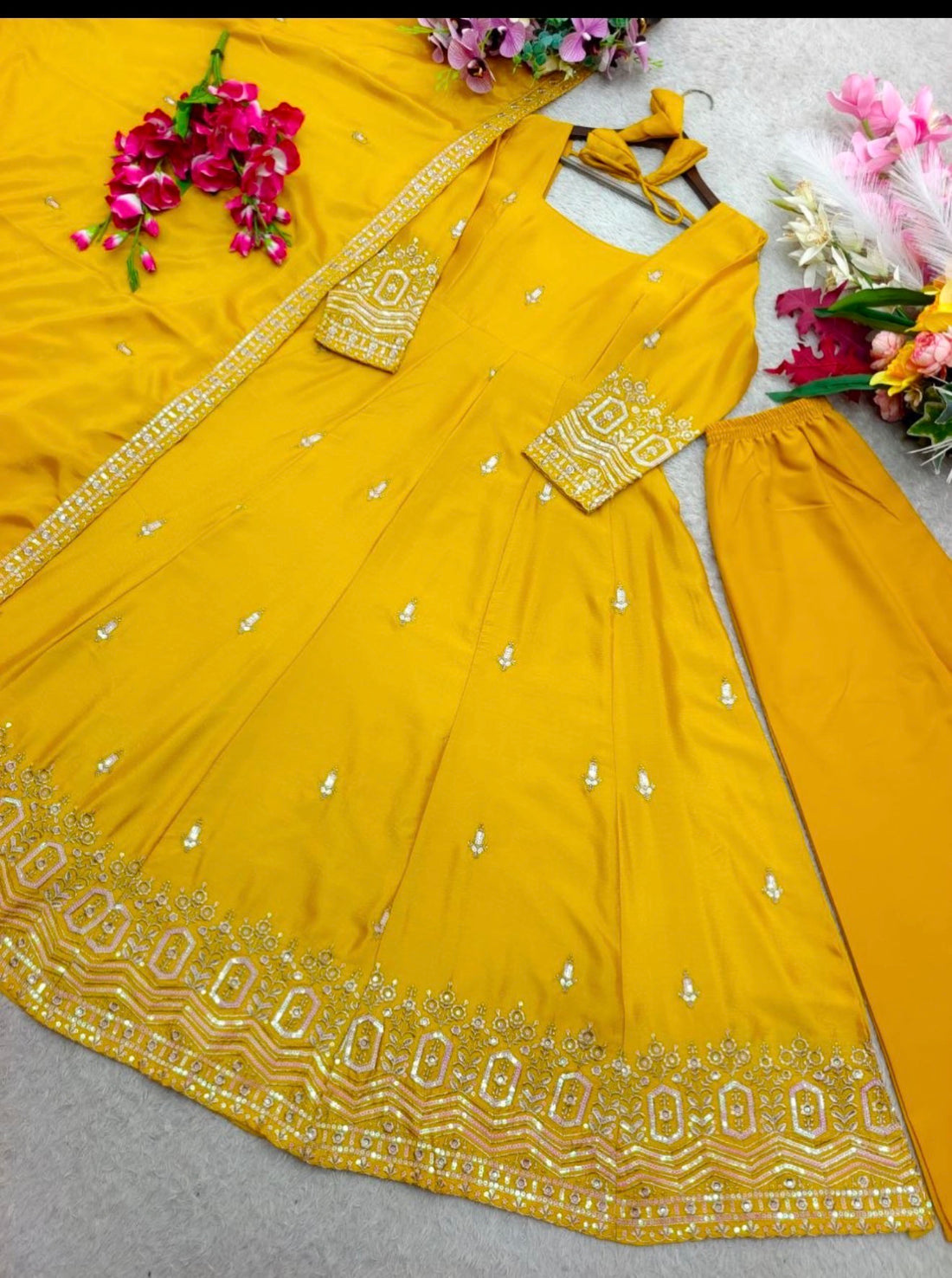 Anarkali Collection "Mandjal" - Jaune moutarde