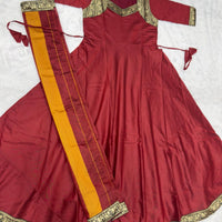 Anarkali/Robe Collection "Seendra"  - Bordeaux