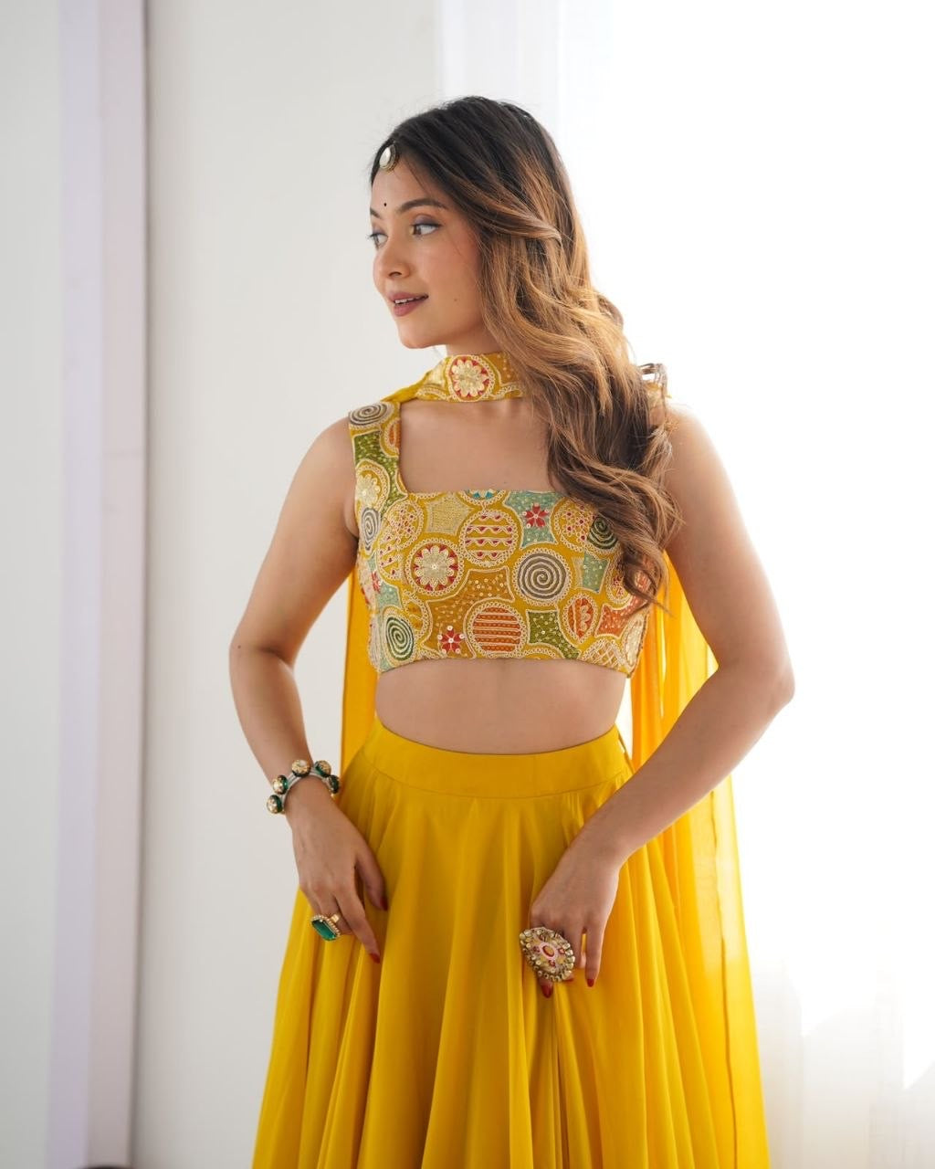 Lehenga collection "Roukmani" - Jaune