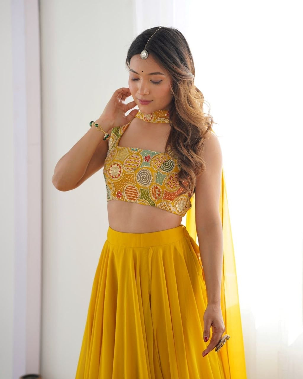 Lehenga collection "Roukmani" - Jaune
