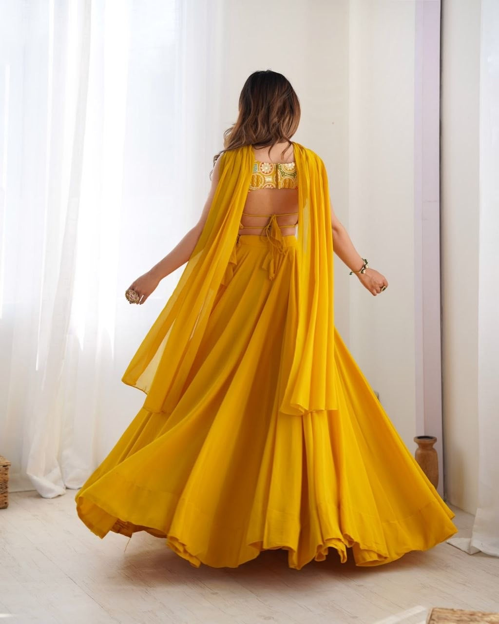 Lehenga collection "Roukmani" - Jaune